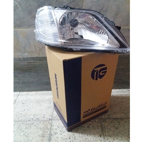چراغ جلو خودرو فن آوران پرتو الوند مدل AM 5964 مناسب برای ال 90 بسته 2 عددی