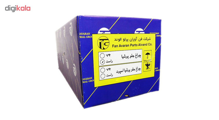 چراغ جلو چپ خودرو فن آوران پرتو الوند مدل PLP512 مناسب برای پژو پارس