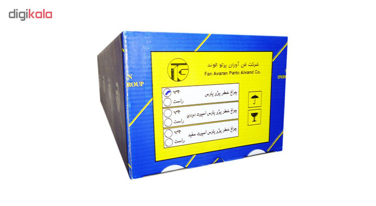 چراغ عقب چپ خودرو فن آوران پرتو الوند مدل PLP512 مناسب برای پژو پارس